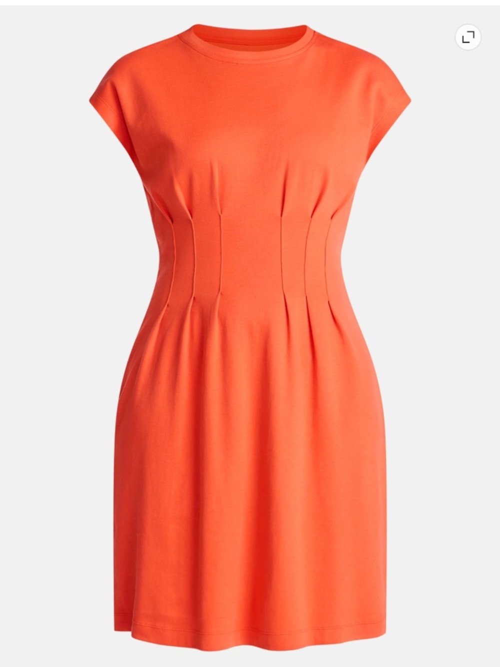Time and Tru Women’s Orange Lava Pleated Waist Mini Dress Size XXL NWT - Picture 7 of 7